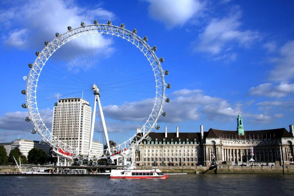 London Eye, Londýnské oko, London, zajímavost, zajímavá místa, cestování, dovolená